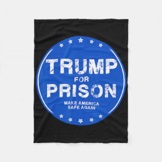 トランプ刑務所行き2025 ジョークTシャツ トランプ1 フリースブランケット