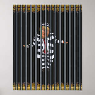 トランプ刑務所衣服ポスター ポスター