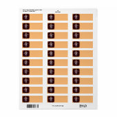 トランプ刑務所衣服差出人住所ラベル ラベル (フルシート)