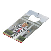 トランプ刑務所衣服 クレジットカード栓抜き (正面アングル)