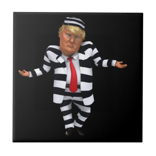 トランプ刑務所衣服 タイル (正面)