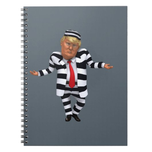 トランプ刑務所衣服 ノートブック (正面)