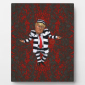 トランプ刑務所衣服 フォトプラーク (正面)