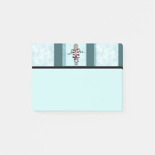 トランプ刑務所衣服 ポストイット (正面)