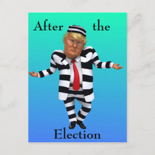 トランプ刑務所衣服 ポストカード