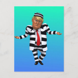 トランプ刑務所衣服 ポストカード