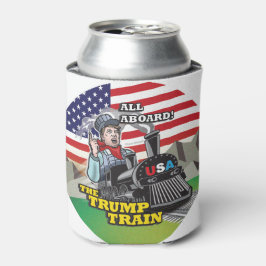 トランプ列車に乗り込み!!!米国ナショナリズムMAGA 缶クーラー
