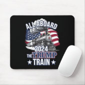 トランプ列車に全員乗車 トランプ 2024 愛国 アメリカ マウスパッド (マウス)