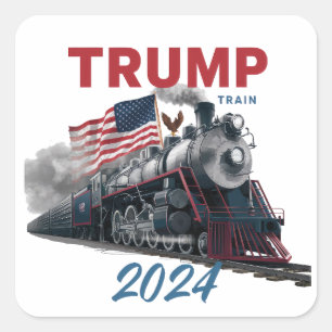 トランプ列車2024 スクエアシール