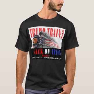 トランプ列車2024 – スピード違反の弾丸よりも速い Tシャツ