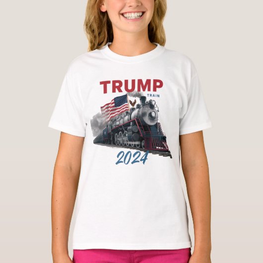 トランプ列車2024 Tシャツ (正面)