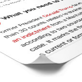 トランプ前大統領がポスターを起用 ポスター (角)