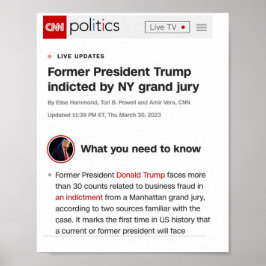トランプ前大統領がポスターを起用 ポスター