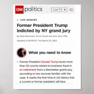 トランプ前大統領がポスターを起用 ポスター