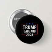 トランプ副大統領にガーばーど 2024選挙 缶バッジ (正面&裏面)