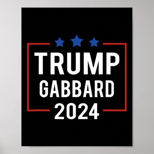 トランプ副大統領ガバール2024年選挙 ポスター (正面)