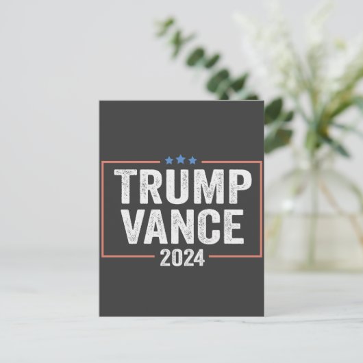 トランプ副大統領Vance 2024大統領選挙 ポストカード (スタンド正面)