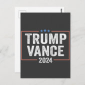 トランプ副大統領Vance 2024大統領選挙 ポストカード (正面/裏面)