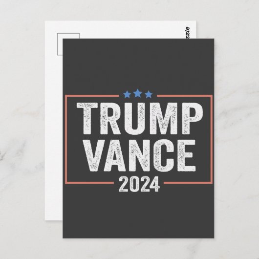 トランプ副大統領Vance 2024大統領選挙 ポストカード (正面/裏面)