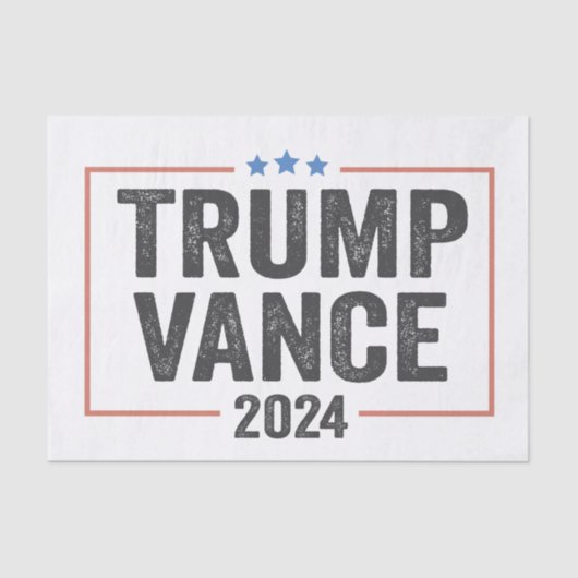 トランプ副大統領Vance 2024大統領選挙 薄葉紙 (正面)