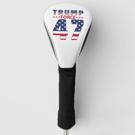 トランプ力47 ゴルフヘッドカバー (正面)