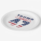 トランプ力47 ペーパープレート (アングル)