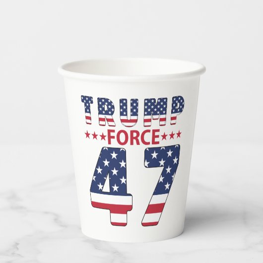 トランプ力47 紙コップ (裏面)