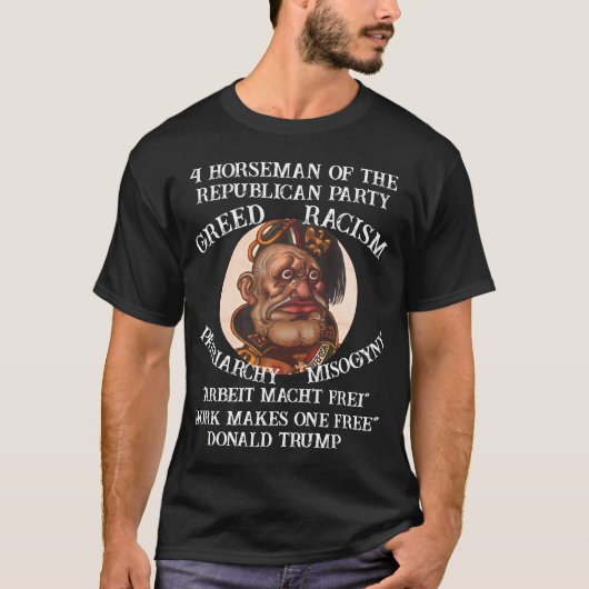 トランプ労働は共和党集中を自由にする Tシャツ (正面)