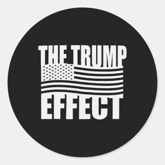 トランプ効果おもしろいトランプ2024アメリカC ラウンドシール (正面)