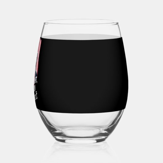 トランプ勝ち勝ち第47代大統領 ステムなしワイングラス (右)