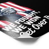 トランプ勝ち勝ち第47代大統領 フォトプリント            (角)