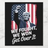 トランプ勝ち勝ち第47代大統領 ワインラベル (シングルラベル)