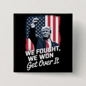 トランプ勝ち勝ち第47代大統領 缶バッジ (正面)