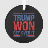 トランプ勝った 諦めろ オーナメント (裏面)
