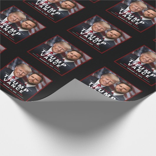 トランプ勝利の就任式の日の記念 ラッピングペーパー (角)