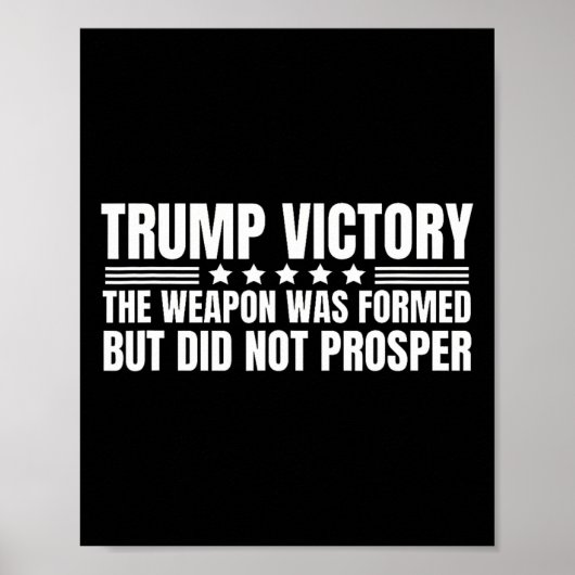 トランプ勝利の武器は形成されたが繁栄しなかった チ ポスター (正面)