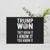 トランプ勝利は確実 2024 第47代大統領に勝利 招待状 (スタンド正面)