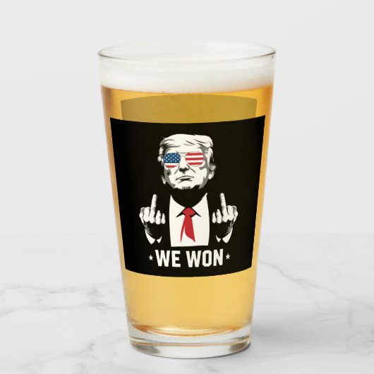 トランプ勝利者 我々は勝った 就任式の日 47番目  タンブラーグラス (ドリンク正面)