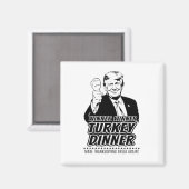トランプ勝利面白い勝利ターキーディナー感謝祭 マグネット (正面/裏面)