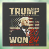 トランプ勝利2024 歴史上最高の帰還 ウィンドウサイン (シート3)