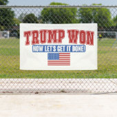 トランプ勝利 おめでとう 横断幕 (インサイチュ)