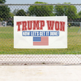 トランプ勝利 おめでとう 横断幕