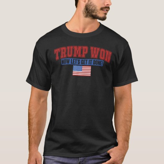 トランプ勝利 おめでとう Tシャツ (正面)