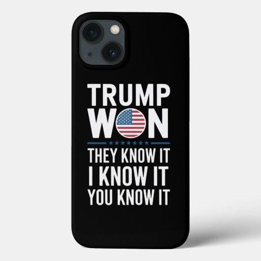 トランプ勝利 彼らは知っている 2024 第47代大統領に勝利 Case-Mate iPhoneケース (裏面)