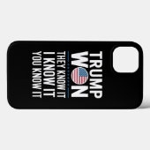 トランプ勝利 彼らは知っている 2024 第47代大統領に勝利 Case-Mate iPhoneケース (裏面 (横))