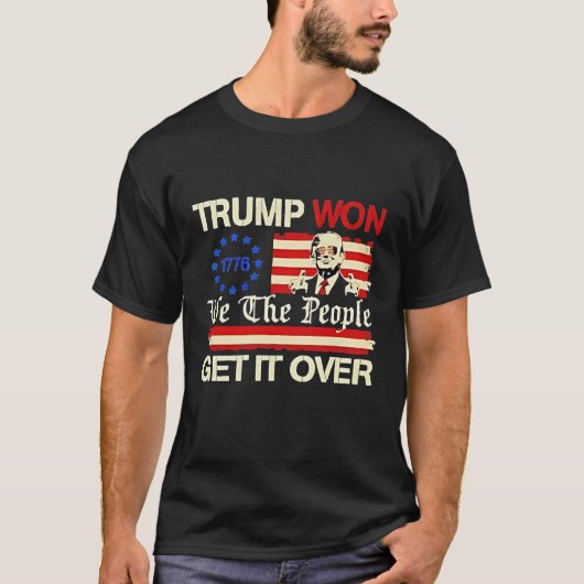 トランプ勝利 我々人民 承認済み大統領就任式 Tシャツ (正面)