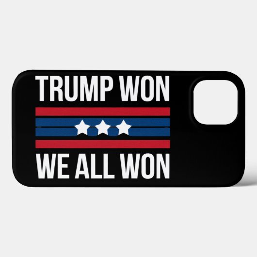 トランプ勝利 私たち全員の勝利 2024 アメリカ国旗 トランプ勝つ Case-Mate iPhoneケース (裏面 (横))