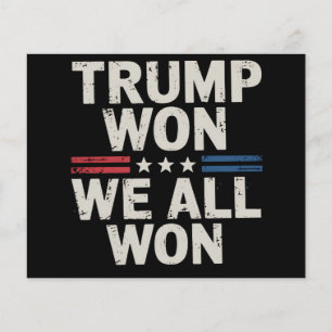 トランプ勝利 私たち全員勝利 大統領 47 アメリカ チラシ