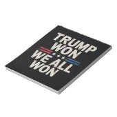 トランプ勝利 私たち全員勝利 大統領 47 アメリカ ノートパッド (回転)