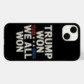 トランプ勝利 私たち全員勝利 大統領 47 アメリカ Case-Mate iPhoneケース (裏面 (横))
